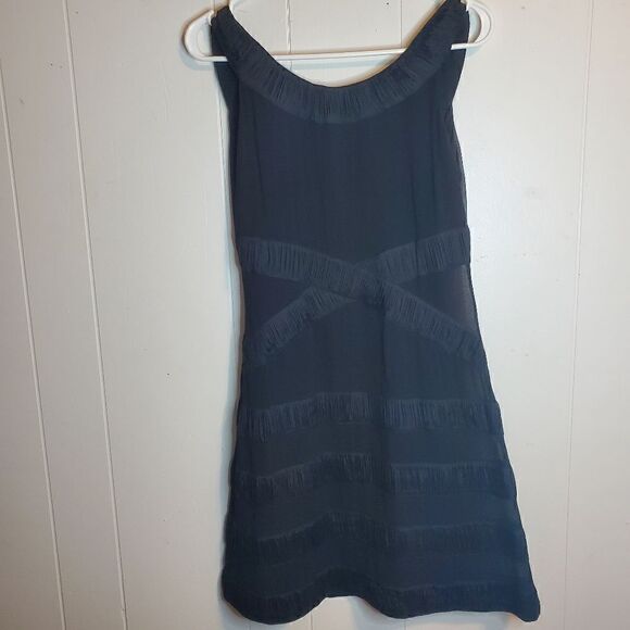 Yoana Baraschi black silk mesh dress 4 - Picture 5 of 13